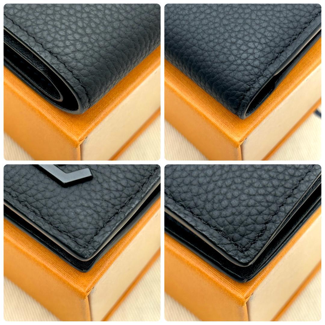 ★極美品★　ルイヴィトン　アエログラム　ミュルティプル　折り財布　ブラック