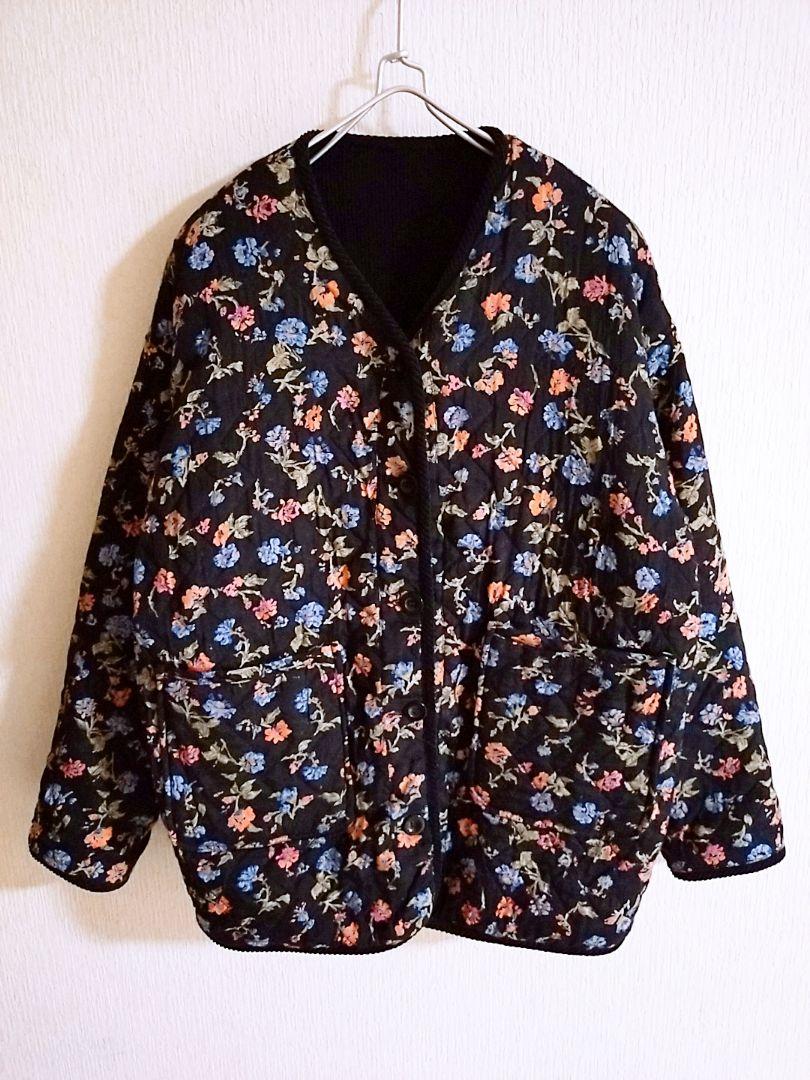D221898 FREAK'S STORE 刺繍ノーカラーコーデュロイジャケット