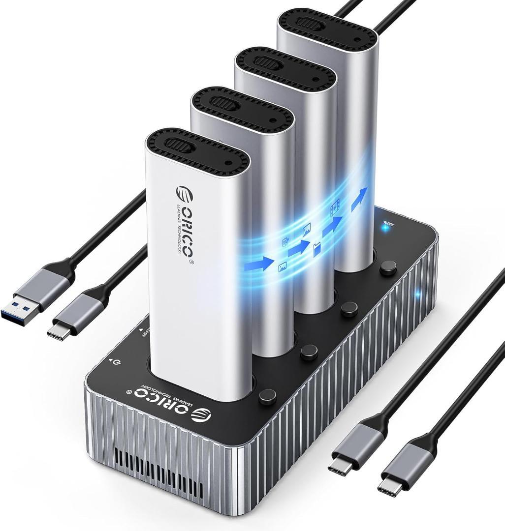 ORICO SSD クローン スタンド 40Gbps高速データ転送 M.2SSD新品、♥