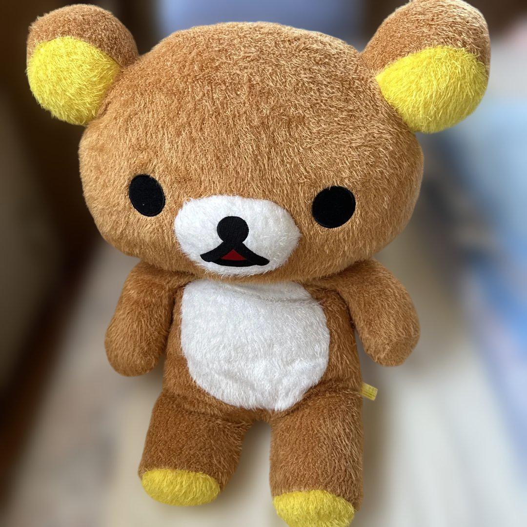 【激レア】リラックマ ぬいぐるみ　ロング　サンエックス　匿名配送 リラックマ 特大 ぬいぐるみ サンエックス｜Yahoo!フリマ（旧