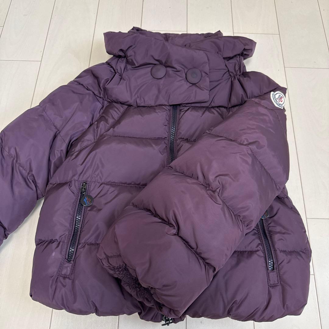 モンクレール 128パープル ダウンジャケット130cm MONCLER
