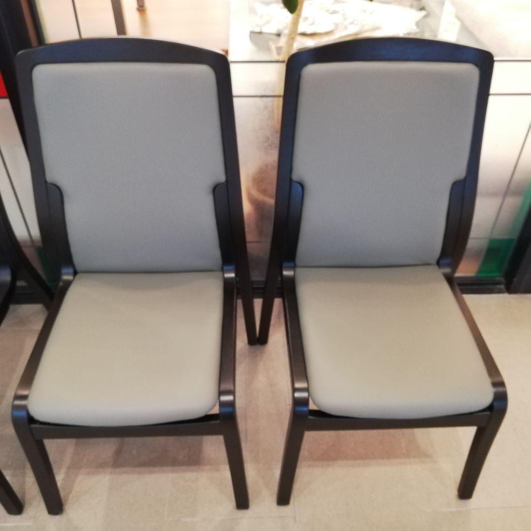 ◇リフレッシュ品　天童木工　ダイニングチェア / スタッキングチェア4脚セット