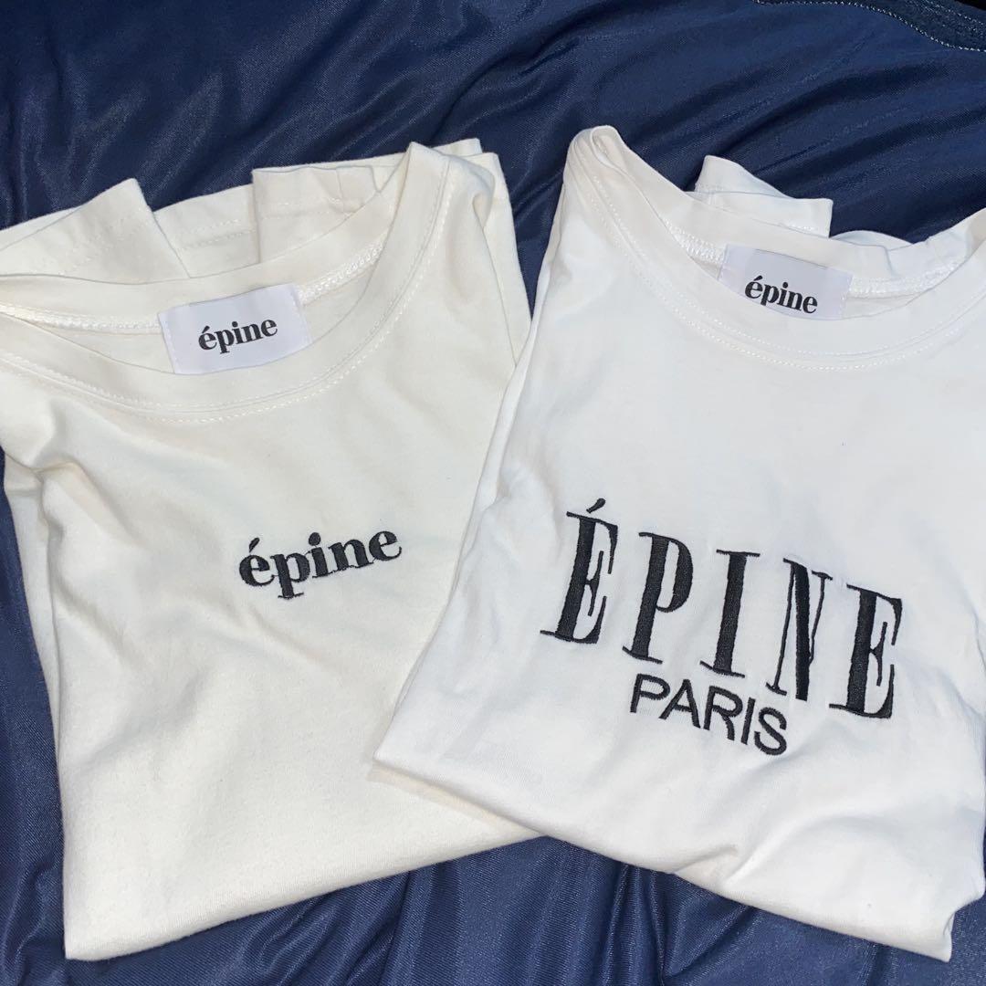 早い者勝ち♡épine ロゴ刺繍入りTシャツ半袖セットnuguBibiy.好きに