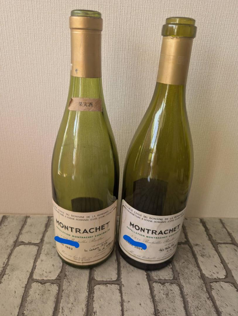 DRC MONTRACHET 1982年・2004年 空き瓶 2本セット - メルカリ