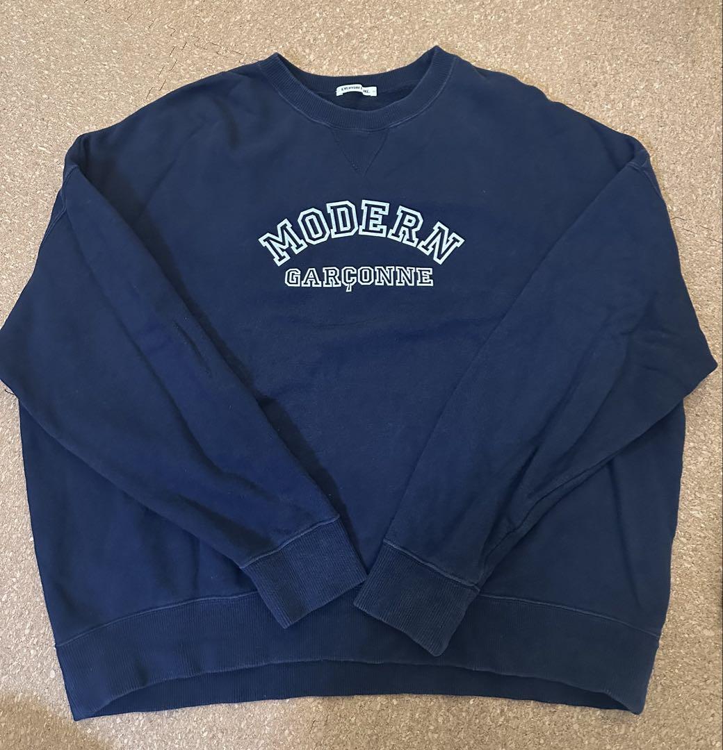 【絶品】 ドゥーズエムクラス Modern Garconne Sweat ネイビー トップス