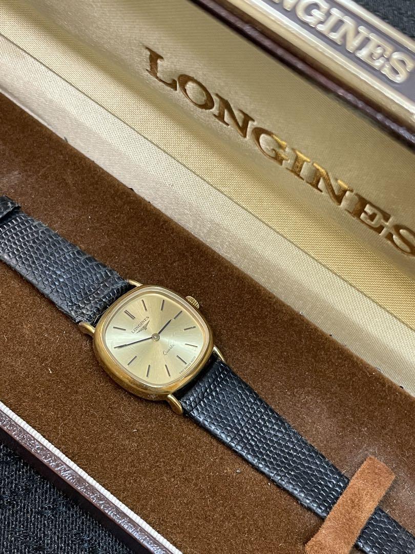 LONGINES ロンジン クオーツ ゴールド文字盤 レディース　時計