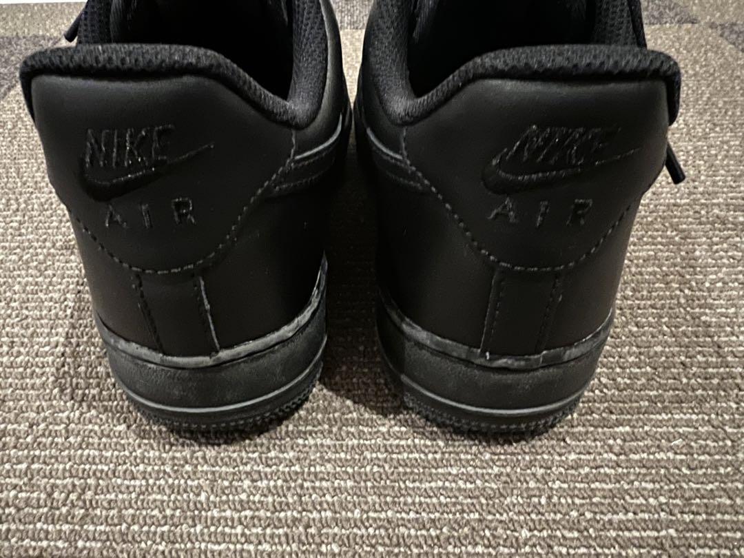 NIKE エアフォース1 オールブラック 24.5