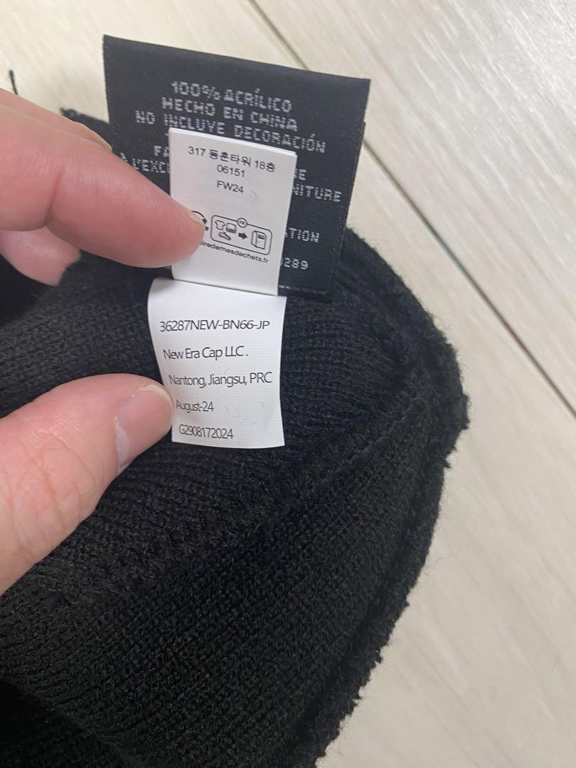 帽子 Supreme New Era Script Beanie Black