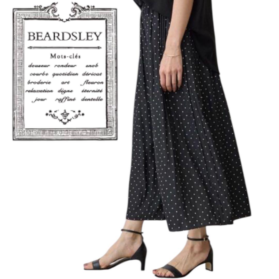【極美品】BEARDSLEY シフォン ギャザー イージーパンツ ワイドパンツ