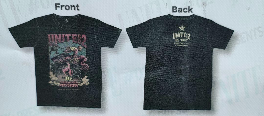 B'Z UNITE コラボＴシャツ MAN WITH A MISSION　L