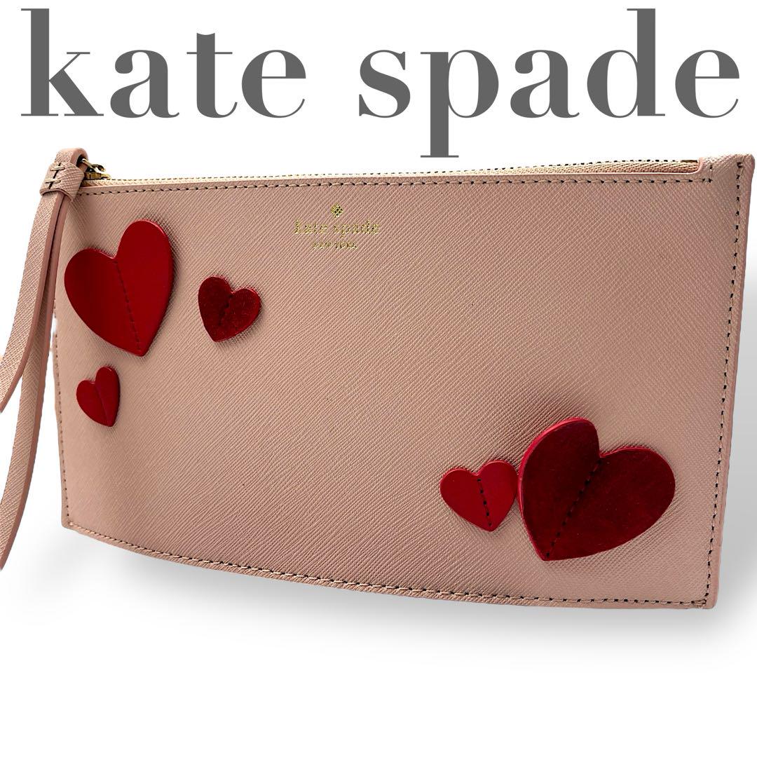 【極美品】kate spade ケイトスペード　ポーチ　クラッチバッグ　ピンク