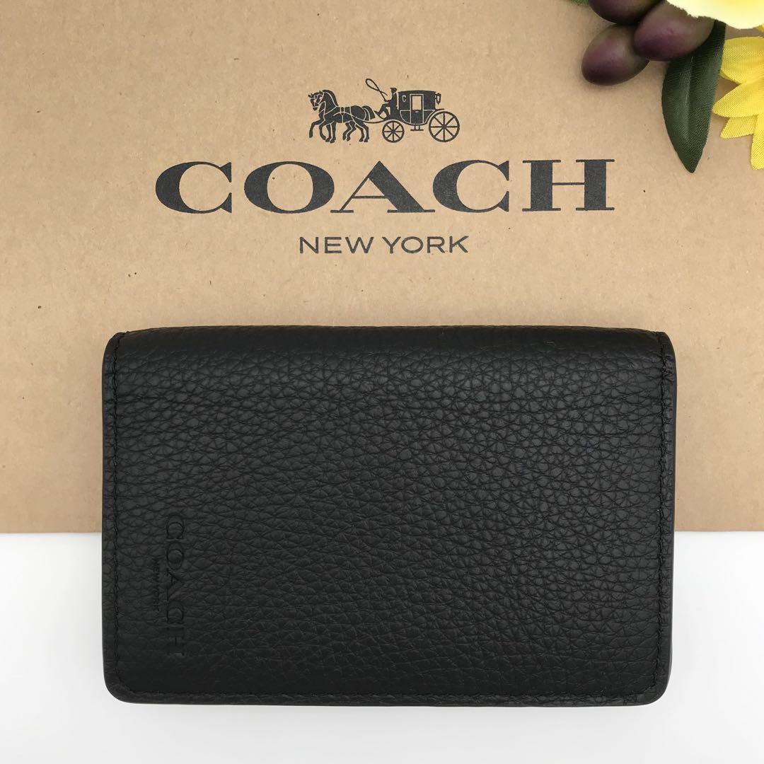 COACH ★大人気★ ビジネス カードケース ブラック 名刺入れ 新品