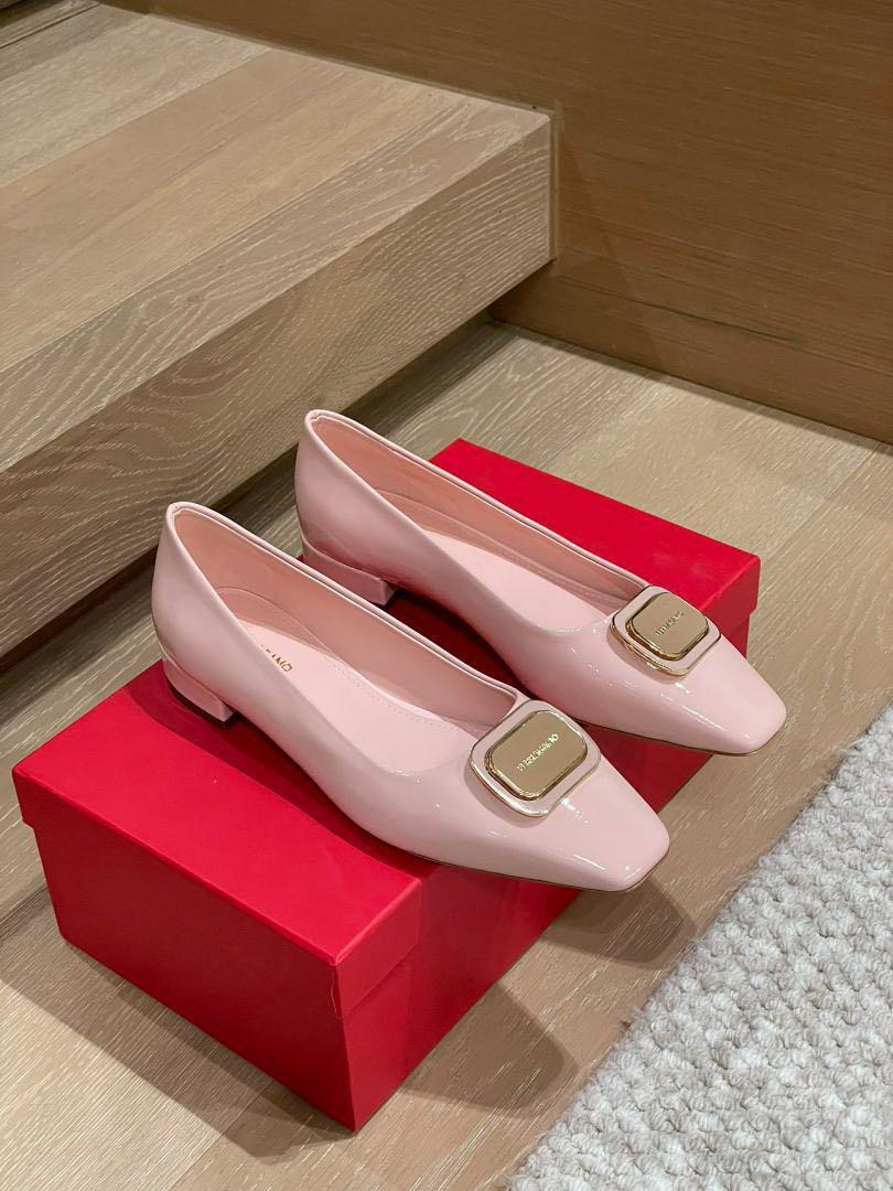Salvatore Ferragamo フラットシューズ 方形ロゴバックル