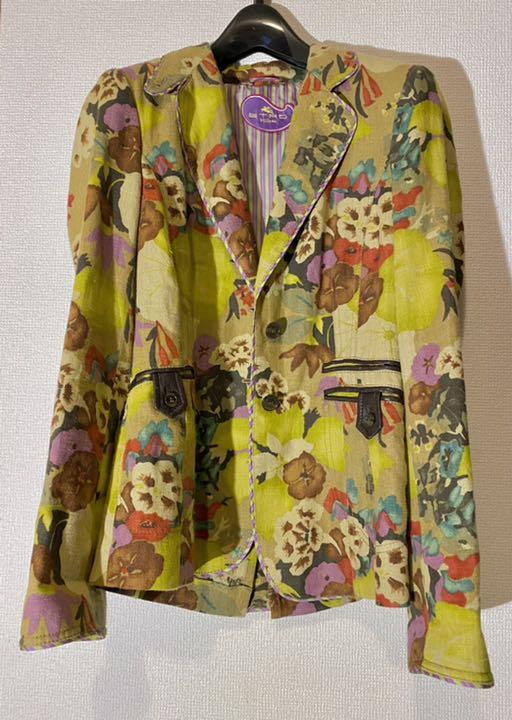 しずえ様専用【極美品】ETRO★春夏麻ジャケット42