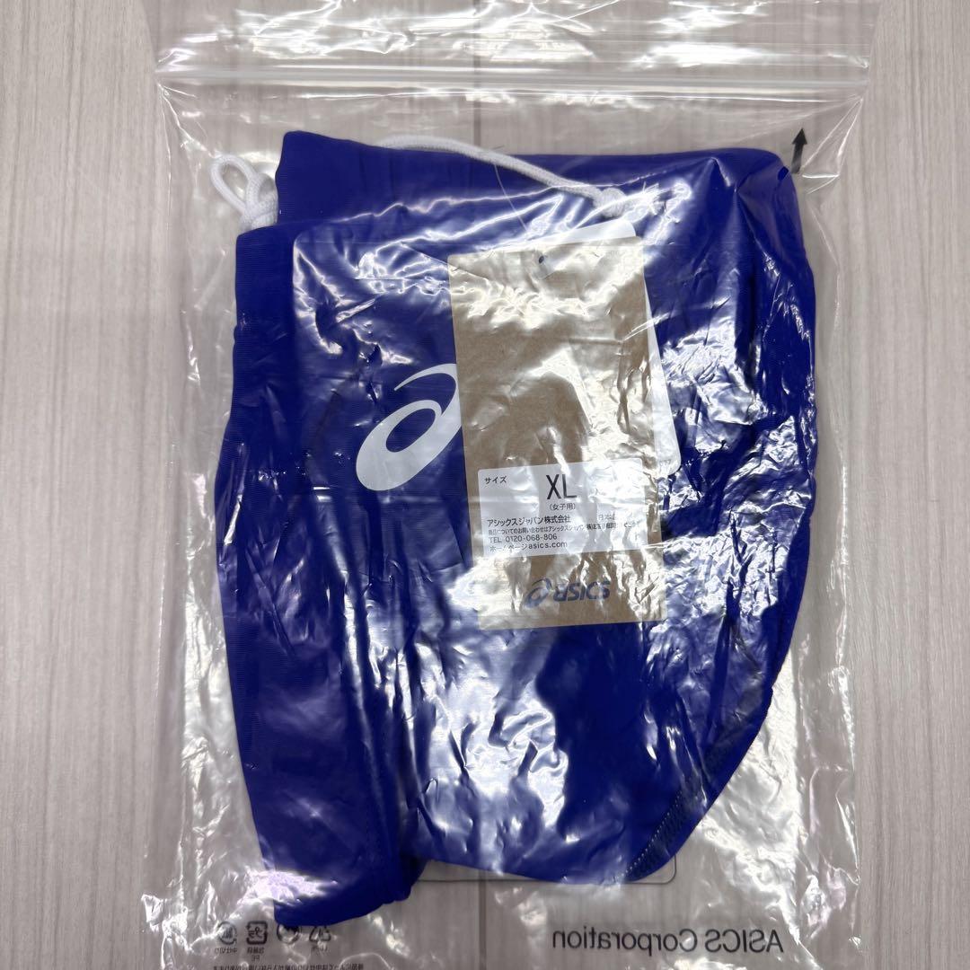 アシックス　女子陸上レーシングショーツ　アシックスブルー単色　XLサイズ　新品