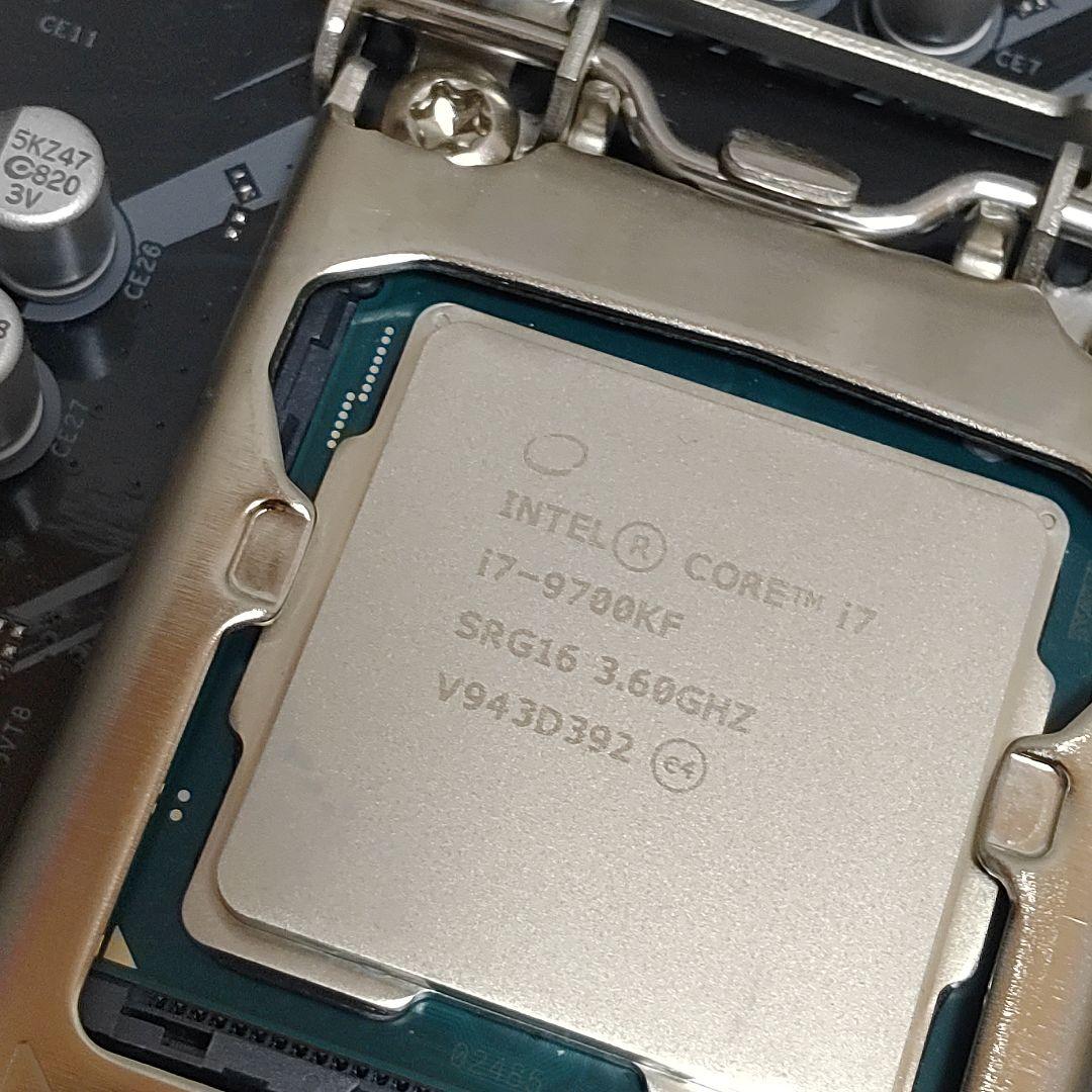 動作確認済み i7 9700KF マザーボード Z390 CPUクーラー付き 画像5