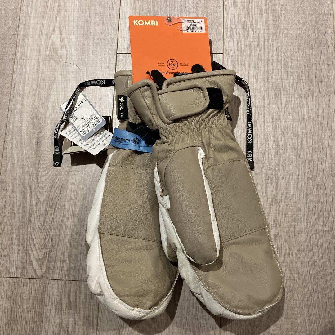 未使用 KOMBI やぎ皮GORE-TEX ミトングローブ スキー スノボ L