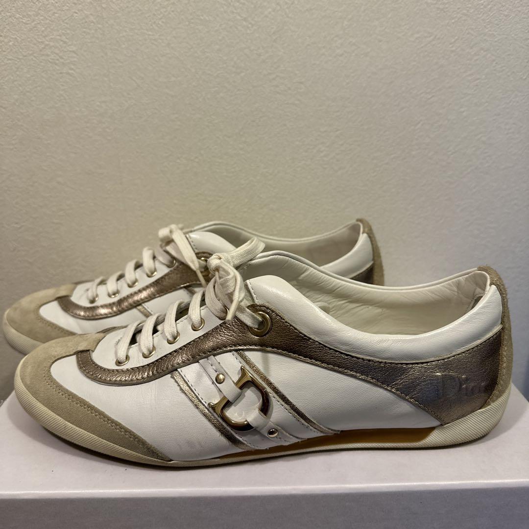DIORのレザースニーカー38