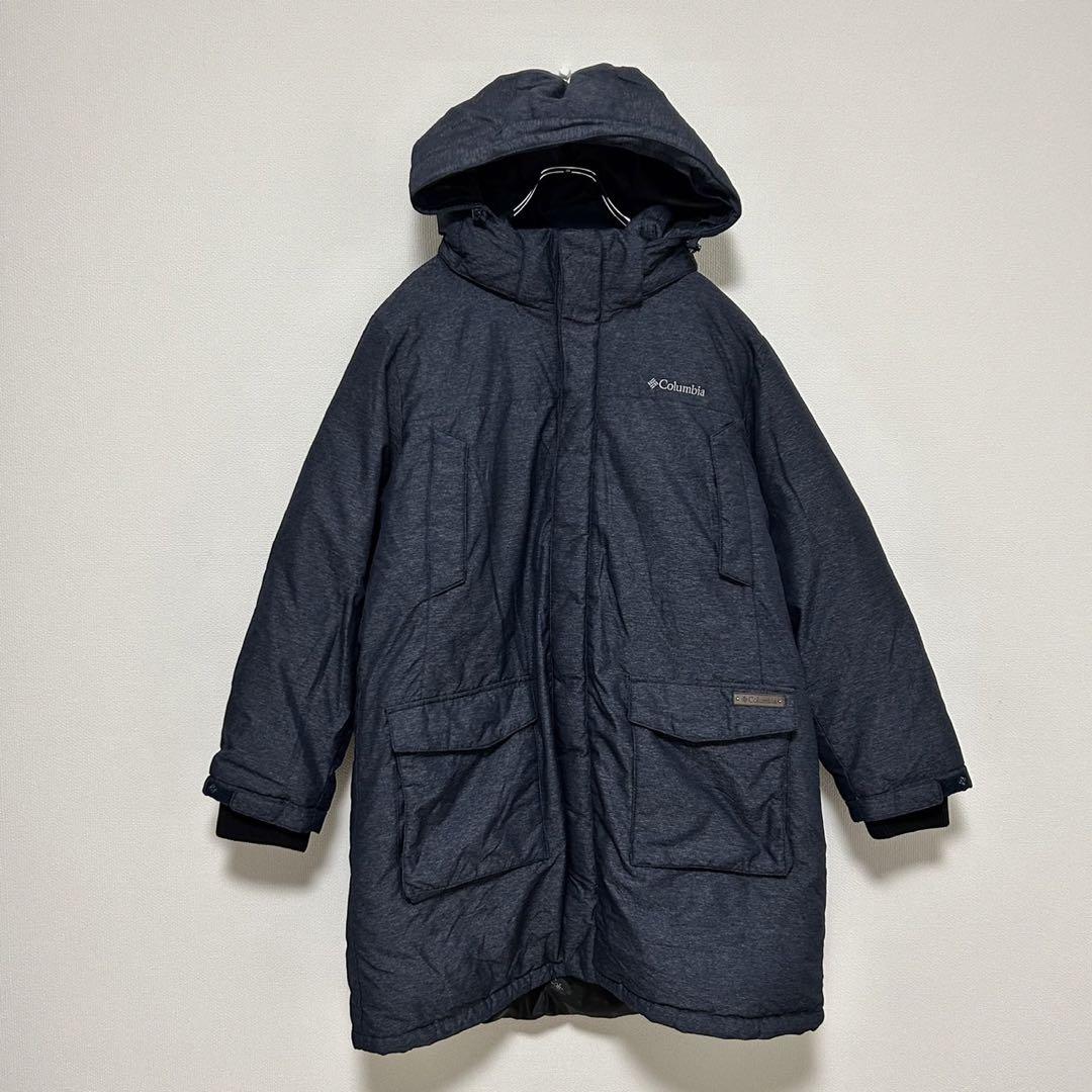 Columbia コロンビア　ダウンコート　メンズ　XL デニム　ブルー