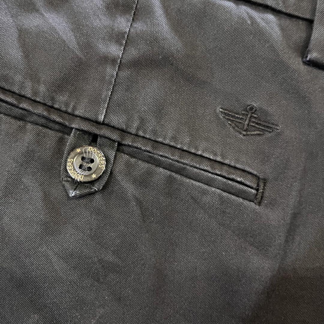 USA古着 DOCKERS チノパン ワイド ストレート アメカジ Y2K 紺
