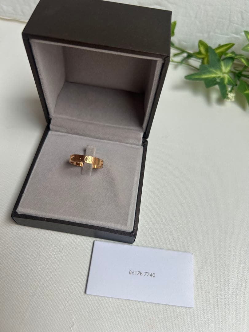 GUCCI アイコン アモール ハート #13 リング K18 ピンクゴールド