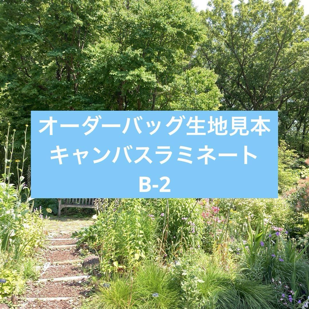 キャンバスラミネート B-2 オーダーバッグ生地見本 画像1