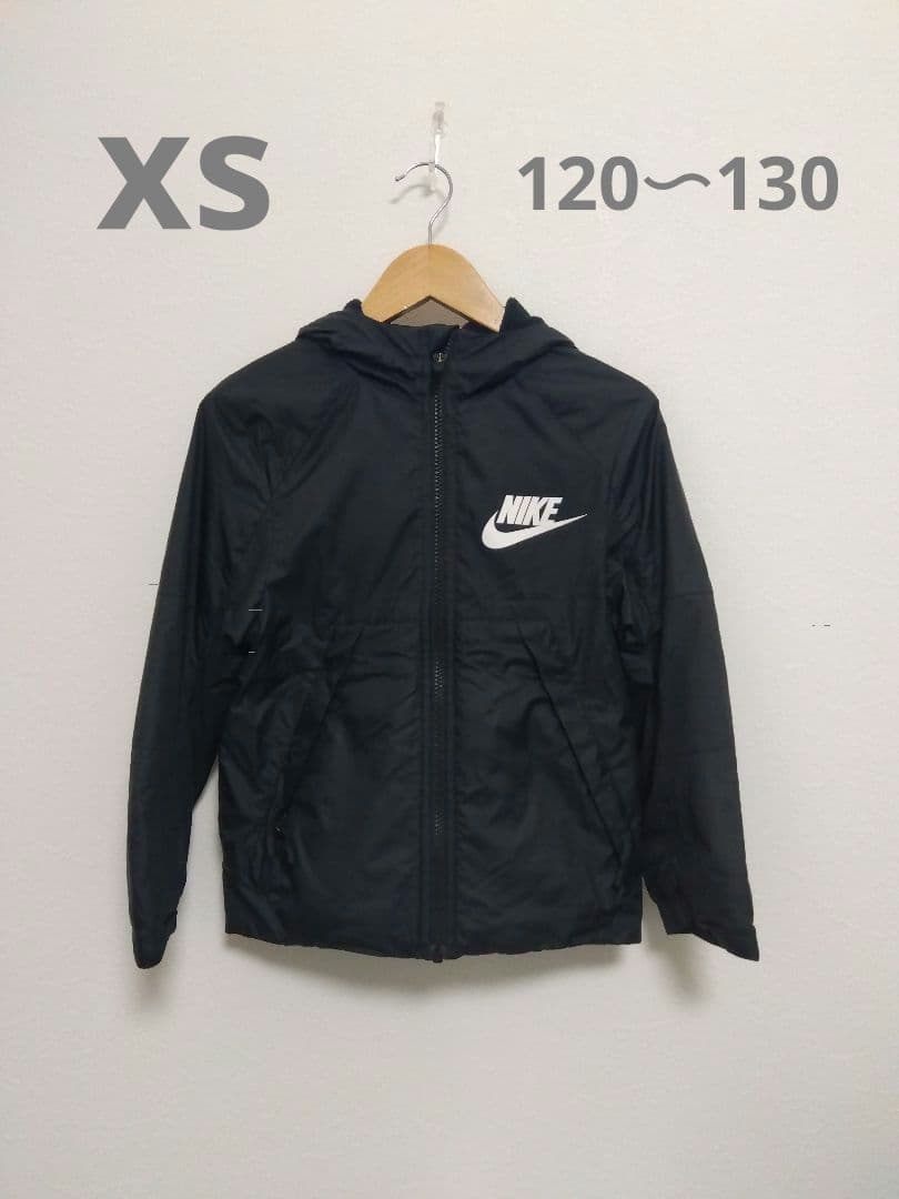 Nike 黒 フード付きジャケット　裏フリース