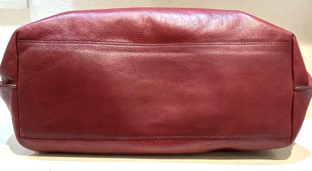 【メーカー再生品】 美品】Dakota ピガーレ 肩掛け可 A4可 赤 トートバッグ レザー バッグ