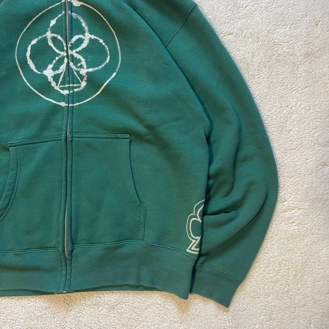 【90％OFF超高級ブランド】 Vintage リメイク古着 Remake ブリーチ加工 ジップアップ パーカーL VINTAGE 疑うことのない