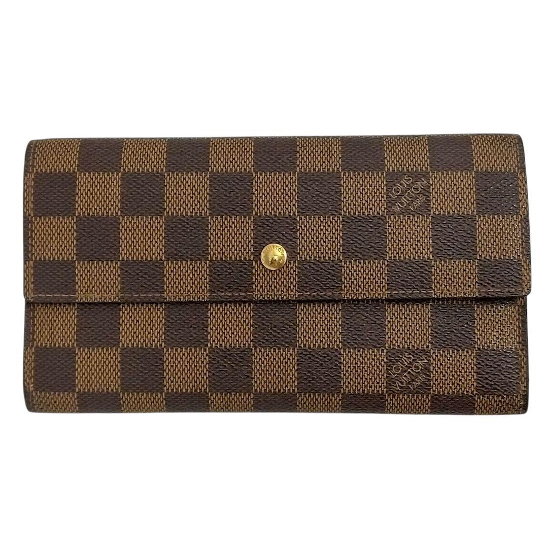美品 ルイヴィトン ダミエエベヌ ポルト トレゾール インターナショナル 771