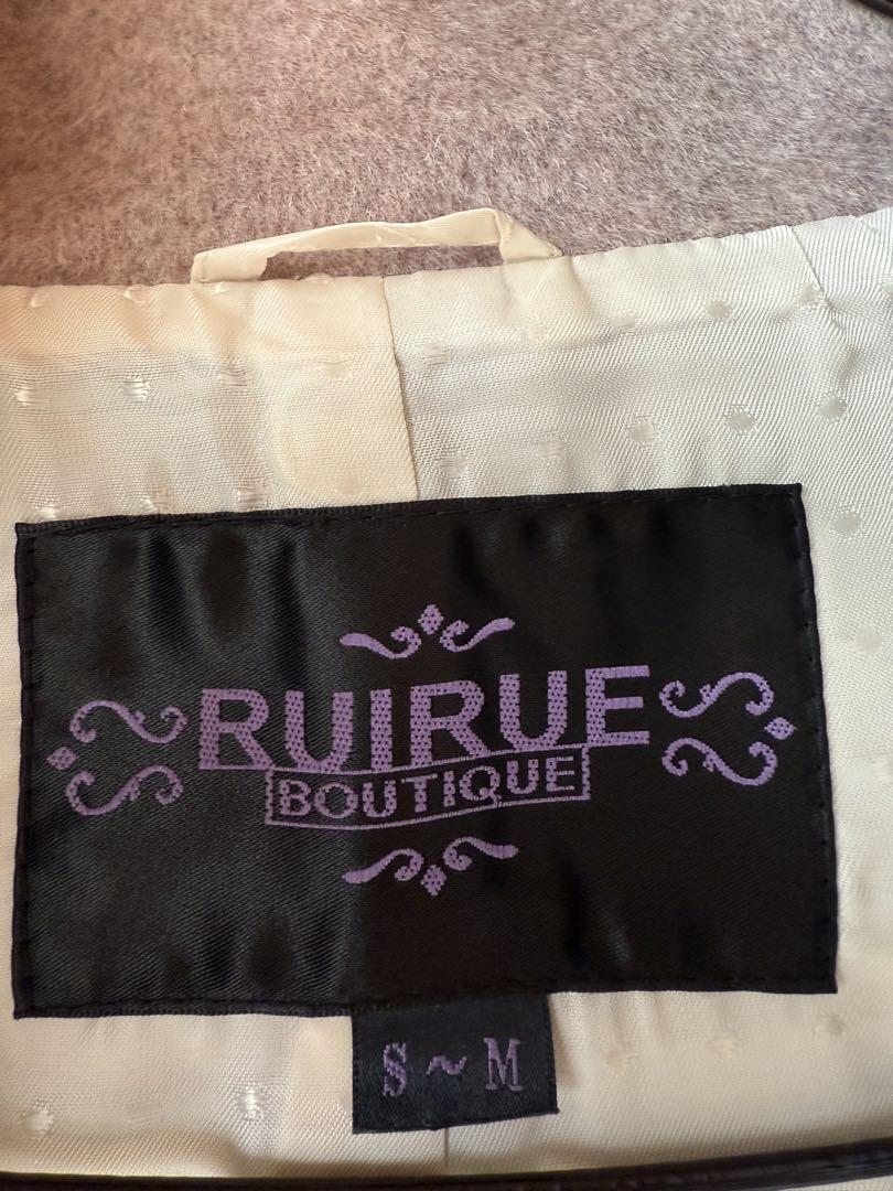 RUIRUE BOUTIQUE ケープコート　ファー付きコート