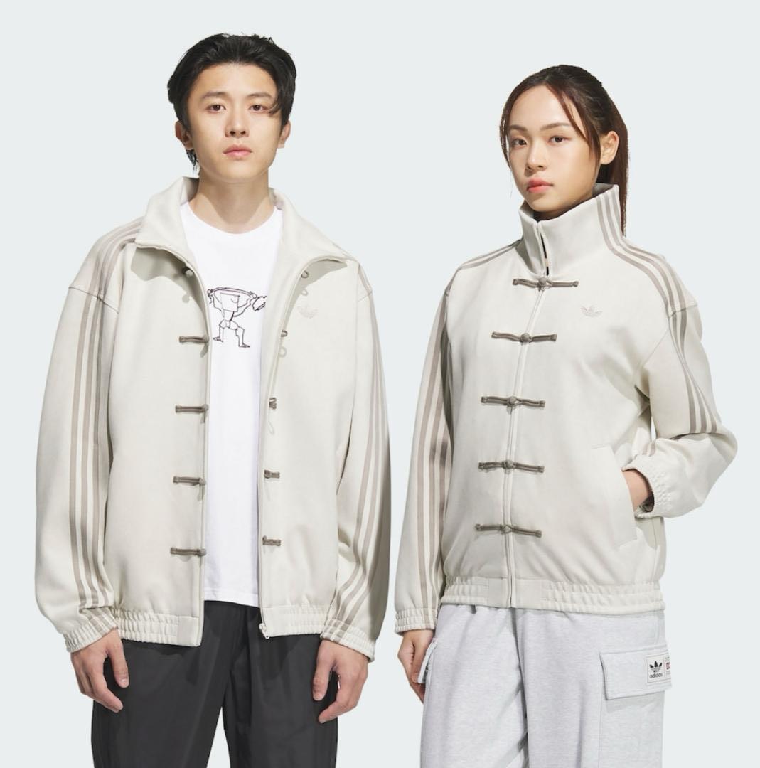 Adidas Sサイズ 中国限定 巳年チャイナトラックジャケット ホワイト