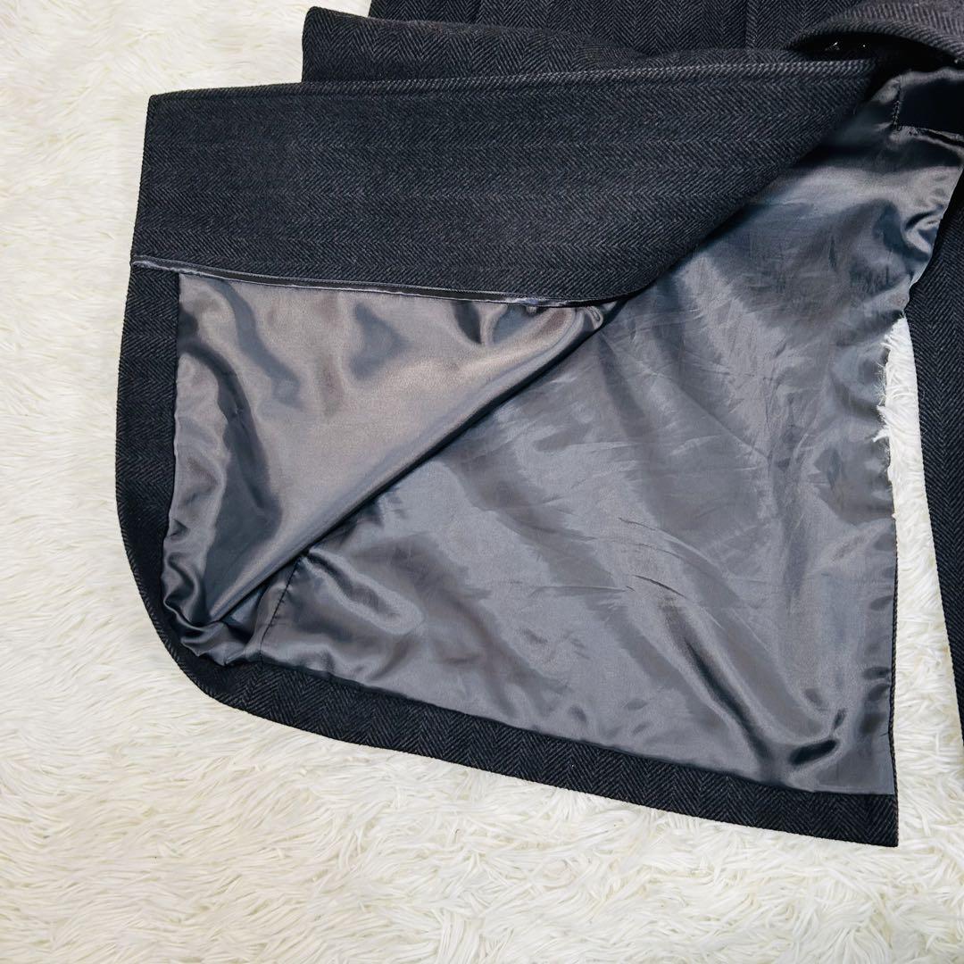 〈極美品〉ピュア カシミア 100% ロング コート LLサイズ メンズ 黒