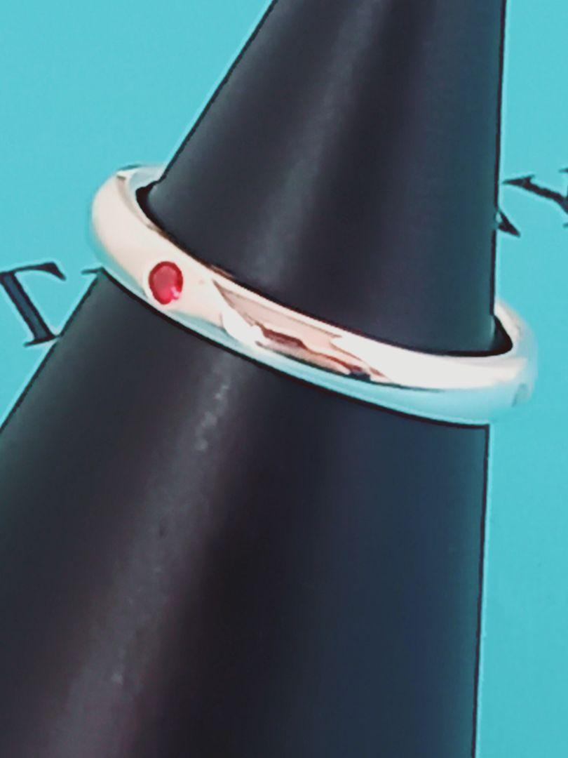 TIFFANY&CO ティファニー 指輪 スタッキングバンドリング ルビー