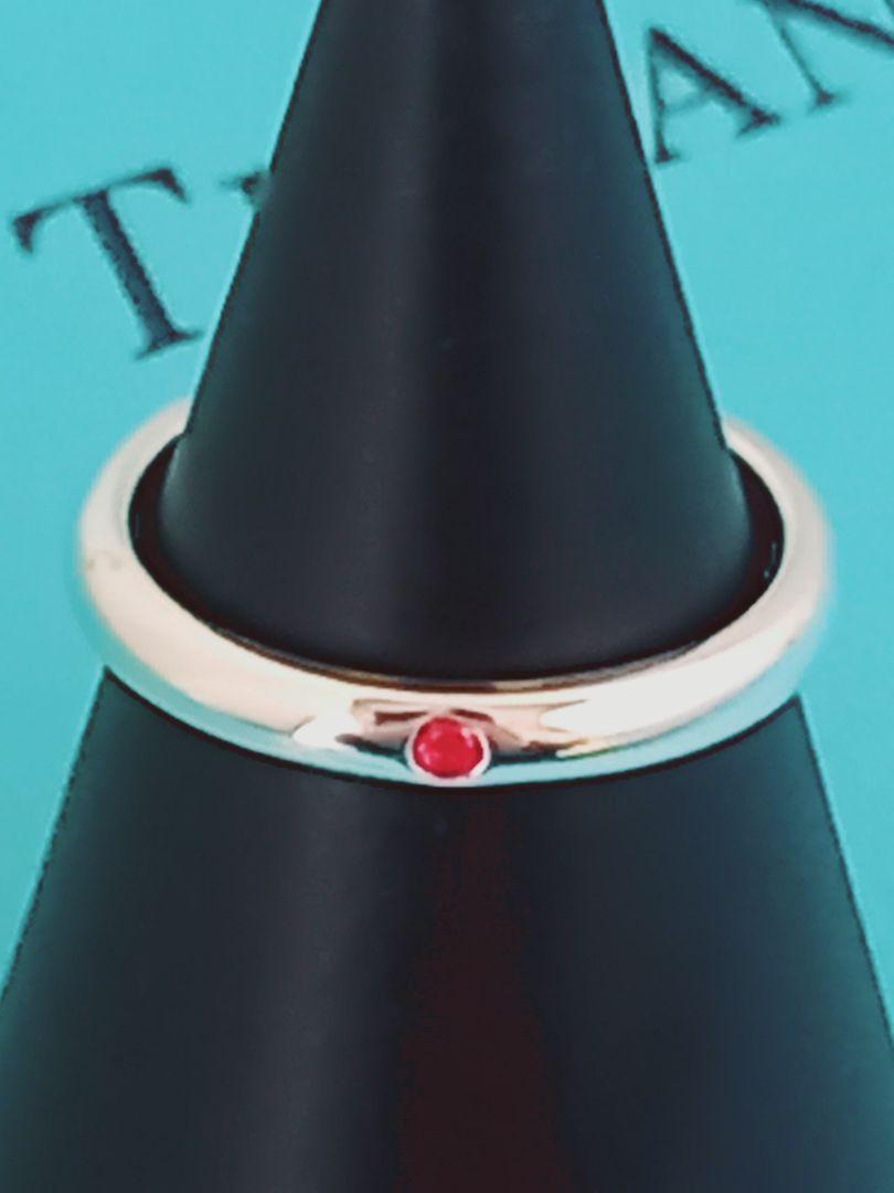 TIFFANY&CO ティファニー 指輪 スタッキングバンドリング ルビー