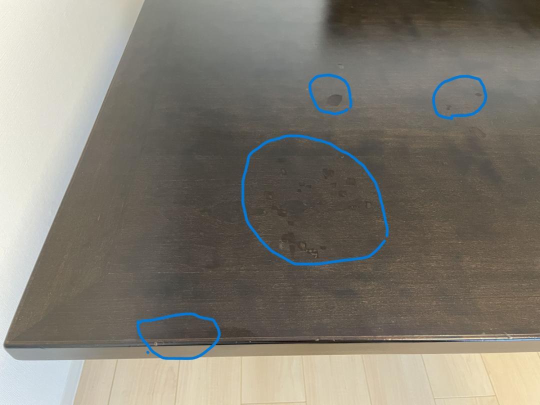 北欧家具　折り畳みダイニングテーブル