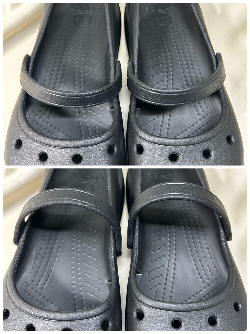 希少】crocs シャイナ メリージェーン ブラック W9 廃盤品