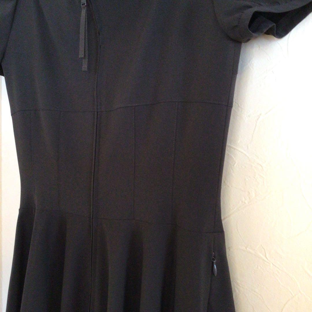 （最終価格）FOXEY チョコブラウン　フィットアンドフレアワンピース