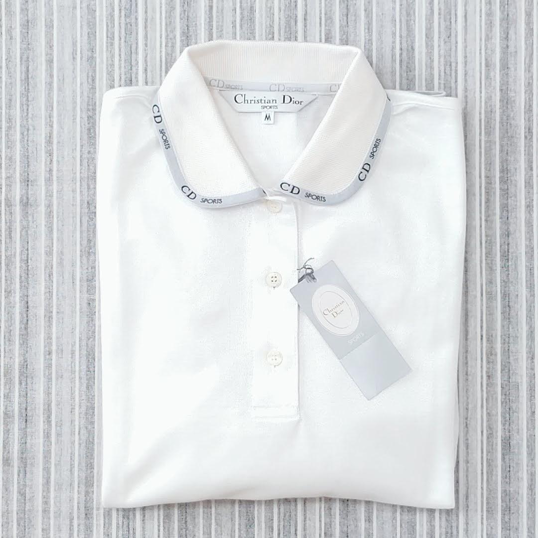 新品Christian Dior sports＊光沢感＊ポロシャツ＊白＊M