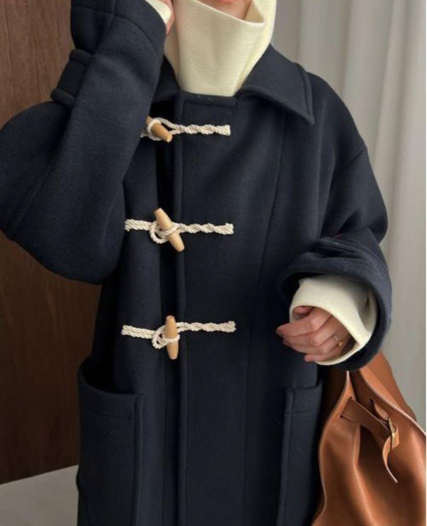 美品 2022AW CLANEクラネ OVER MAXI DUFFLE COAT