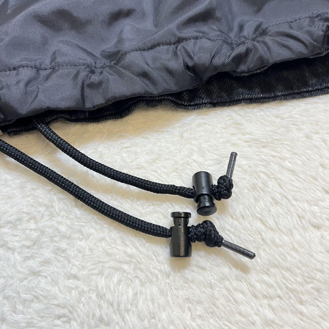 【美品 XL相当】バレンシアガ ナイロン デニム 18AWジャケット 黒 36
