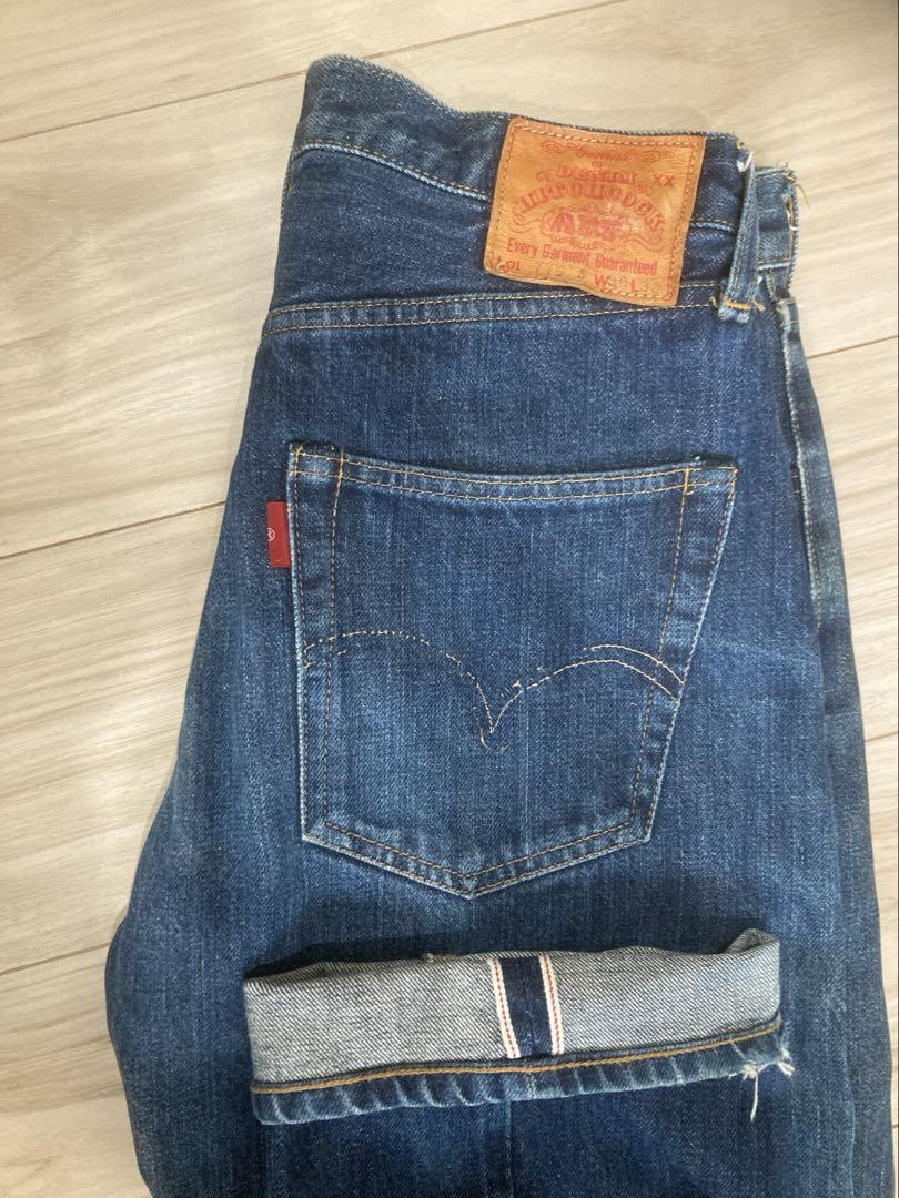 レア501タイプデニムヒッチコック赤耳セルビッチヴィンテージredselvage