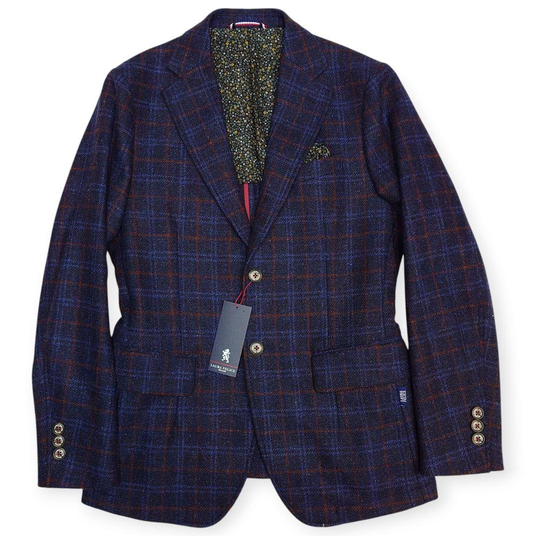 LAURA FELICE ウィンドウペンチェック ツイード ジャケットM