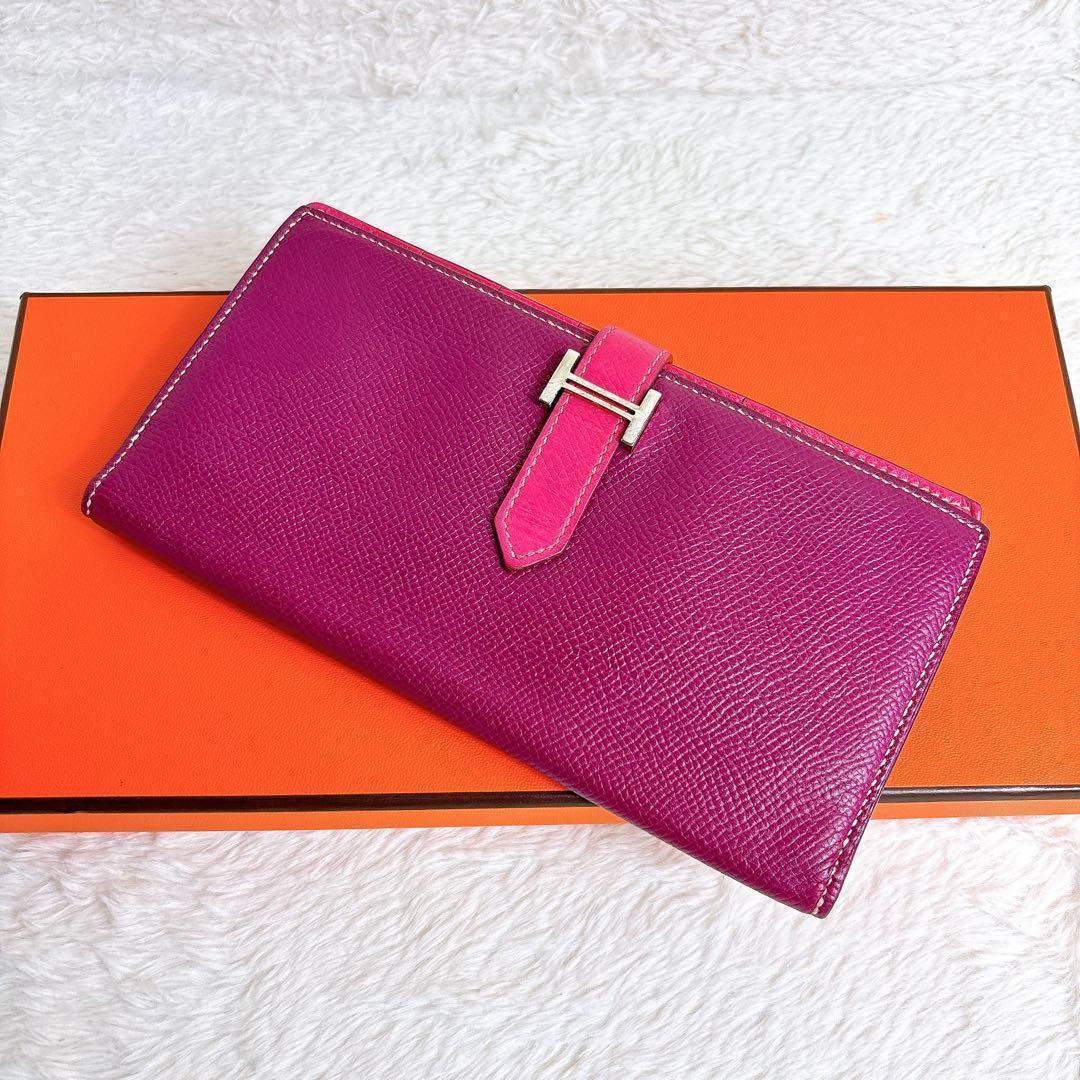 エルメス　べアンスフレ　バイカラー　エプソン HERMES エルメス ベアンスフレ ヴォーエプソン ヴェルソ バイ