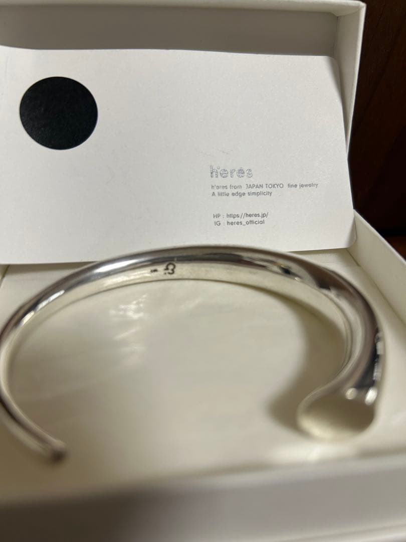 ヒアーズ 202 HORN BANGLE サイズ2 【Silver925】 ヒアーズ 202 HORN BANGLE サイズ2 【Silver925】