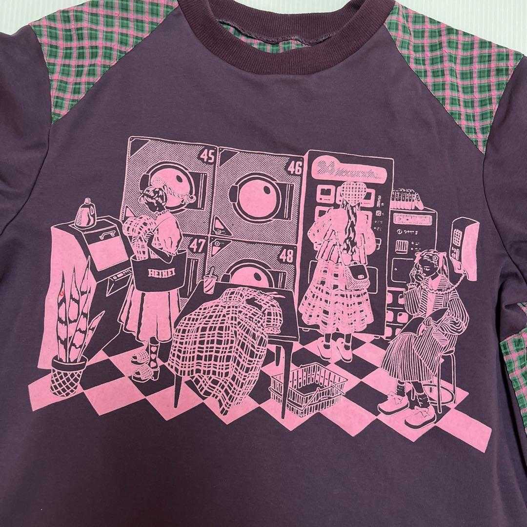 ヘイヘイ HEIHEI   トップス　Tシャツ　パープル系　匿名発送