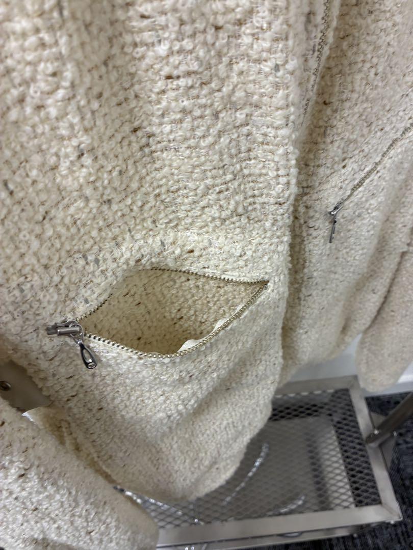 JieDa 24AW TWEED ZIP SHIRT ジャケット