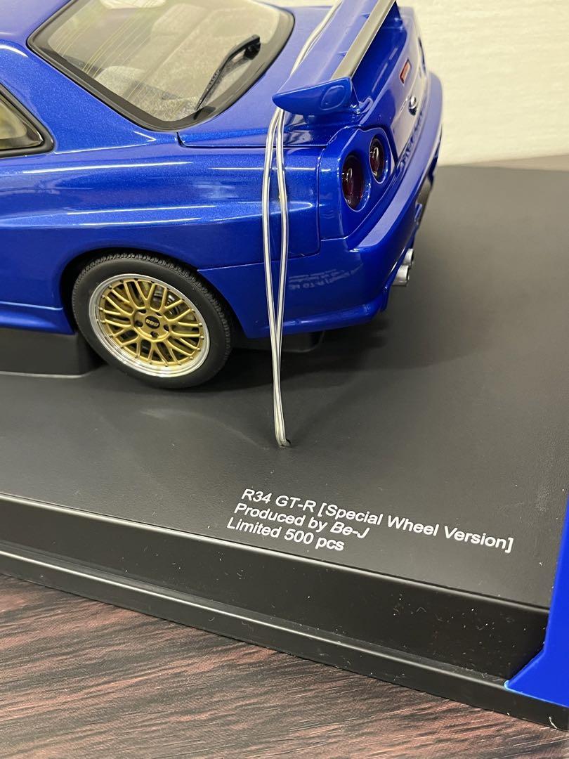 オートアート1/18 be-J世界限定500台 R34スカイラインGT-R