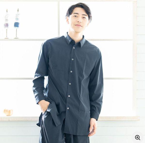 NOTO QUALITY リラックスロングシャツ＜ネイビー＞