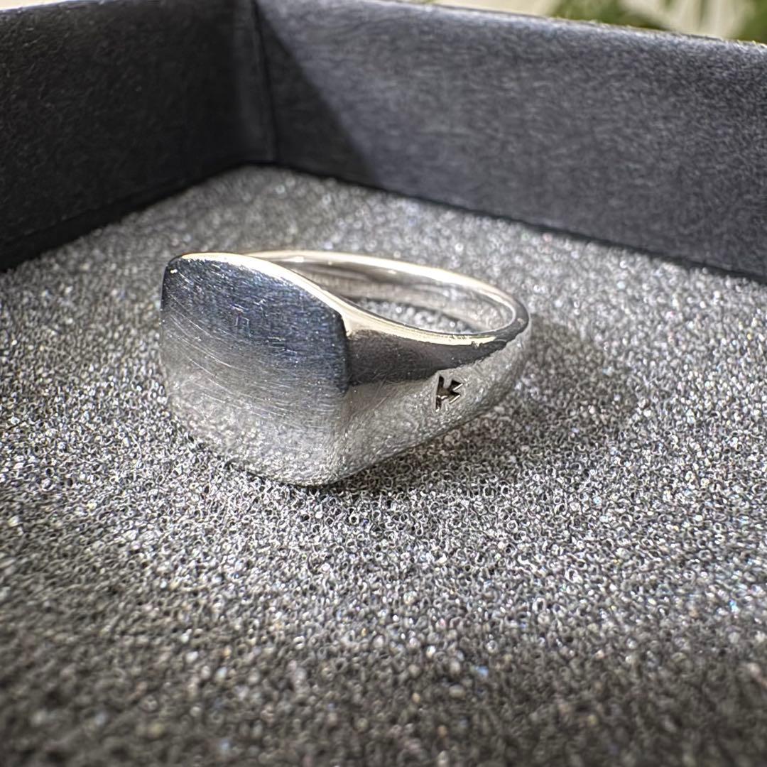 TOM WOOD Mini Signet Cushionリング 50